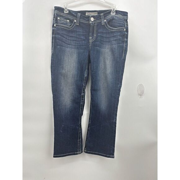 Bke Cropped Denim Jeans  Size 29 - Picture 2 of 16